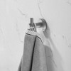 Gray 4-Pack Round Base Wall Mounted Hooks with Included Screws , and Bedroom Decorative Storage Solutions - 4 of 4