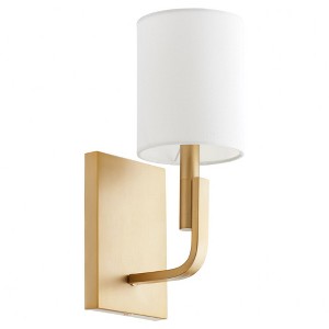 Quorum Lighting Tempo 1 - Light Sconce in  Aged Brass - 1 of 4