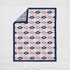 Bacati - Emma Coral Mint Navy 10 pc Crib Bedding Set with 2 Crib Fitted Sheets - 4 of 4