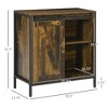NicBex Sideboard Cabinet with Sliding Barn Door Farmhouse Kitchen Cabinet with Adjustable Shelf for Kitchen,Living Room,Brown - 3 of 4