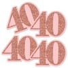 Big Dot of Happiness 50th Pink Rose Gold Birthday - Decorations DIY Happy Birthday Party Essentials - Set of 20 - 2 of 4