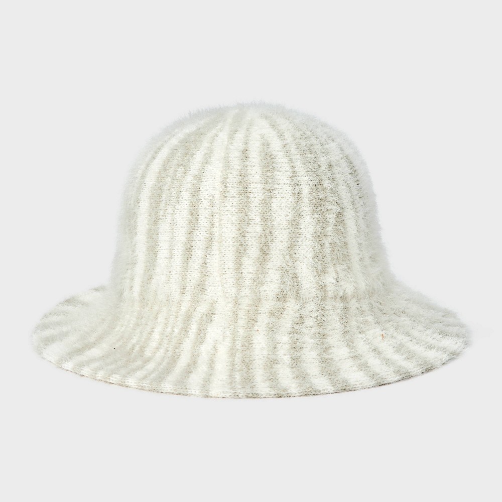 Brushed Bucket Hat - A New Day™ Cream/Zebra Print