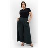 Women's Plus Size Abbie Wide Leg Pant  - emerald | CITY CHIC - 3 of 4