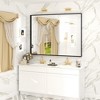 Apmir High-Strength Tempered Glass and Aluminum Alloy Framed French Cleat Mounted Wall Decor Bathroom Vanity Mirror with 5-Year Warranty - 2 of 4
