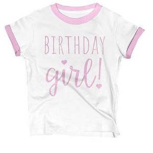 Lalo & Luna Happy Birthday T-Shirt (Girls 1 to 12) Sassy Kids Party Tee - Sweet Baby/Toddler Outfit - 1 of 3