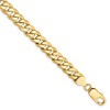 Black Bow Jewelry Men's 8mm 14K Yellow Gold Solid Beveled Curb Chain Bracelet - 3 of 4