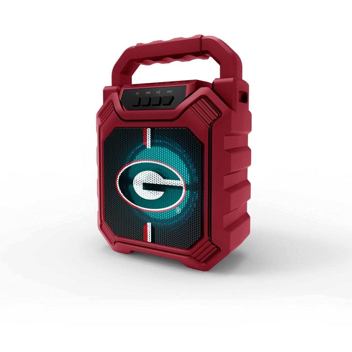 SOAR Collegiate LED ShockBox Wireless Bluetooth Speaker with FM radio- Georgia Bulldogs