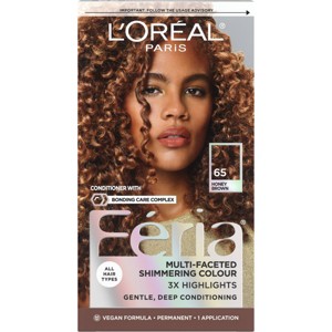 L'Oreal Paris Feria Permanent Hair Color - 65 Honey Brown -  6.3 fl oz - 1 of 4