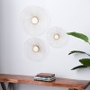 Set of 3 Metal Sunburst Radial Wall Decors Gold - The Novogratz: Iron Artwork, Vertical Orientation, Indoor Use - 4 of 4