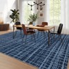 Plaid Machine Washable Rug with Rubber Backing Modern Non-Slip Carpet for Living Room, Bedroom, Dining Room, Office, Playroom, Nursery - 3 of 4