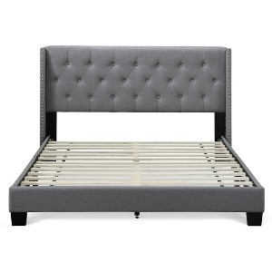 Adler Upholstered Bed - Finch - 1 of 4