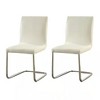 Sapphtopaz Dining Chairs Set of 2 Upholstered Armless Chair with Sturdy Base and Backrest Chairs for Kitchen, Dining Room, Living Room - 2 of 4