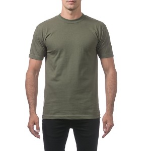 3 Pack Pro Club Men's Comfort Cotton Short Sleeve Crew Neck Relaxed Fit T-Shirts - 1 of 4