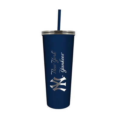 New York Yankees BASEBALL TUMBLER, Custom BASEBALL Skinny Stainless Tumbler