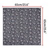 INSPIRE CHIC Women's Chiffon Scarves Floral Print Square Neckerchief 25.6" X 25.6" - 3 of 4