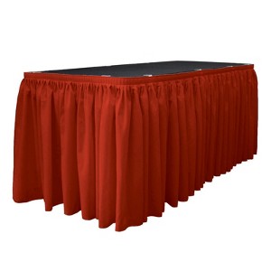 Slickblue Polyester Poplin Table Skirt with L-Clips - 1 of 1
