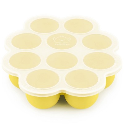 Prep Silicone Baby Food Freezer Tray with Clip-on Lid, 2oz x 10 Silicone Freezer Molds, BPA-Free Baby Food Storage