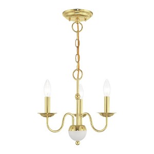 Livex Lighting Windsor 3 - Light Chandelier in  Polished Brass - 1 of 2