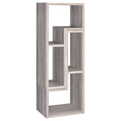 Pearl Silver Geometric Modular Bookcase TV Stand