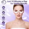Under Eye Red Light Therapy Device - 3D Red Light Eye Mask with EMS Microcurrent for Dark Circles, Puffiness, Fine Lines -  for Women & Men - White - 3 of 4