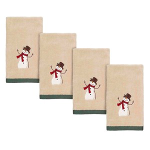Avanti Linens Friends Gather 4 Pack Fingertip Towel Set - 1 of 3