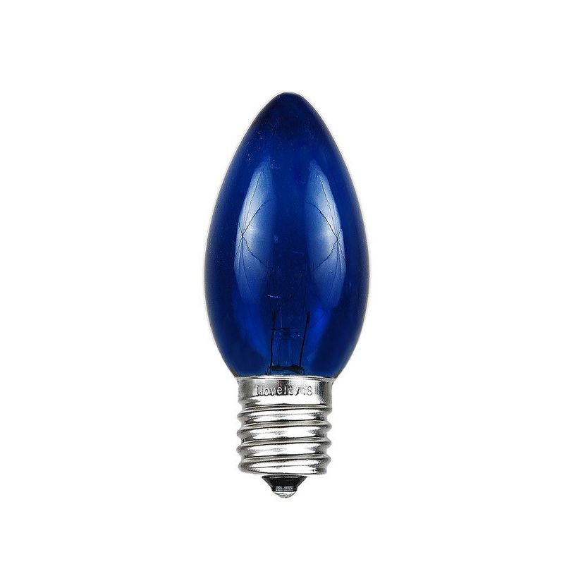 Novelty Lights C9 Incandescent Traditional Vintage Christmas Replacement Bulbs 25 Pack, 2 of 8