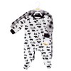 Hudson Baby Infant Boy Premium Quilted Zipper Sleep and Play, Bear Gray Black - 2 of 4