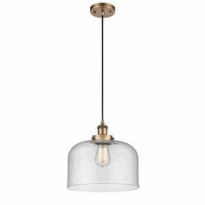 Bell - 1 Light Cord Hung Mini Pendant In Industrial Style-11.38 Inches Tall and 12 Inches Wide - 1 of 1