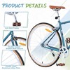 NAYSAYE Bicycles Single Speed Retro Style 700C Road Bike Steel Frame for Men and Women for City Rides, Blue, 64.97"*24.41"*38.52" - 3 of 4