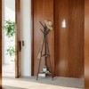 Industrial Style Coat Rack Stand with 2 Shelves: Sturdy, Stylish Organizer for Clothes, Hats, and Bags - 2 of 4