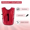 Unique Bargains Team Sports Reversible Numbered Soccer Training Vest 6 Pcs - 4 of 4