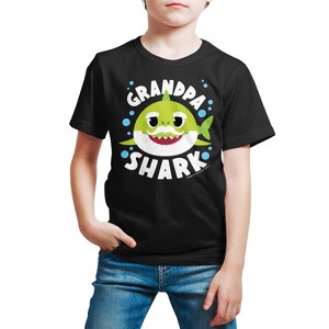 Boys' - Baby Shark - Grandpa Shark Short Sleeve Graphic T-Shirt - 1 of 4