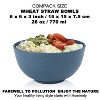 Itopfox 8-Piece Wheat Straw Cereal Bowls Set, Unbreakable & Lightweight, Microwave & Dishwasher Safe, Ideal for Soup, Salad, Oatmeal, and More - 2 of 4