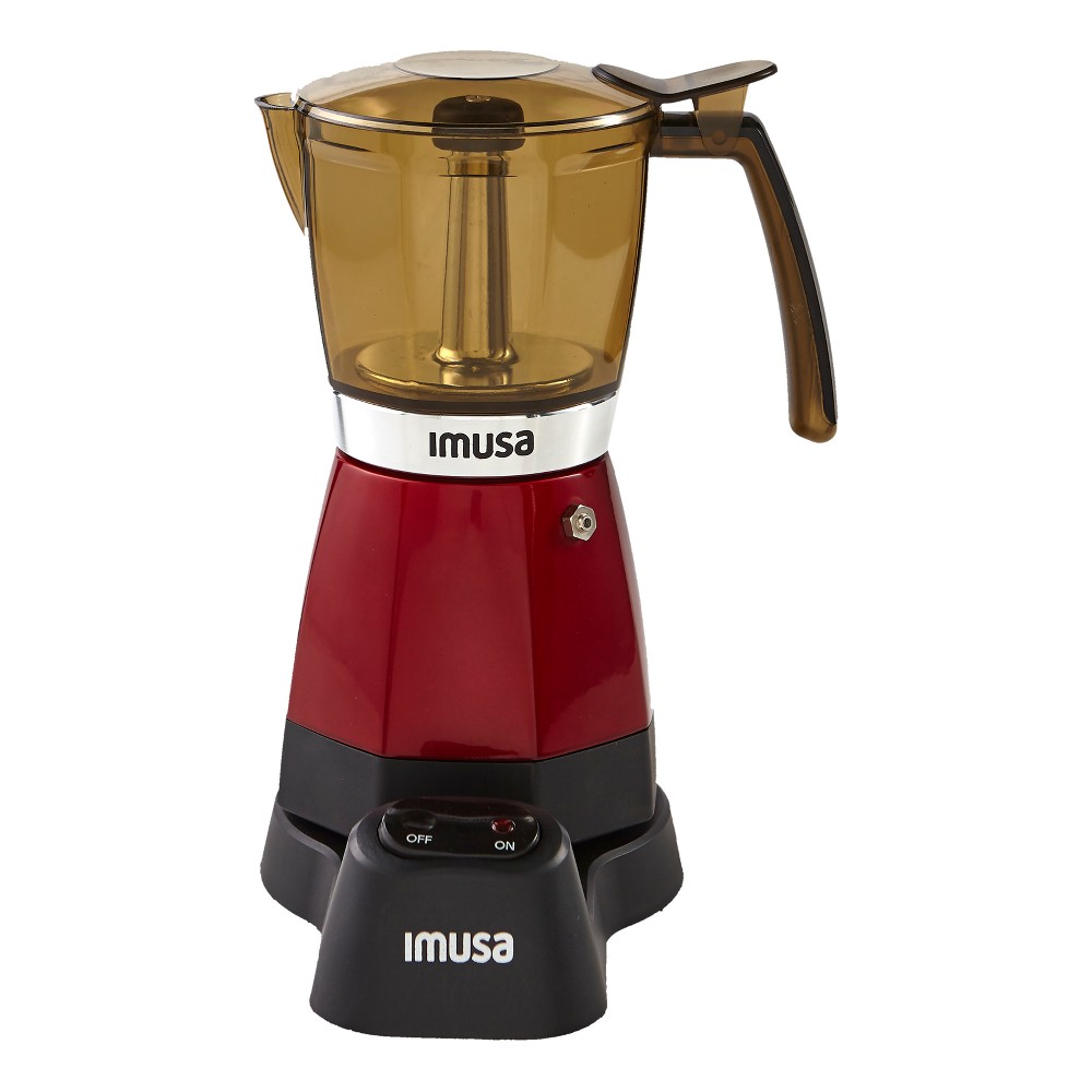 Photos - Coffee Maker IMUSA Electric Espresso/Moka Maker Red - 6 Cup