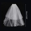 Unique Bargains Hair Clip Wedding Veil White 1 Pc - 2 of 4