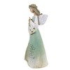 Figurine Irish Angel With Heart  -  One Figurine 8.25 Inches -  Bereavement Clovers  -  16128  -  Polyresin  -  Green - 3 of 3