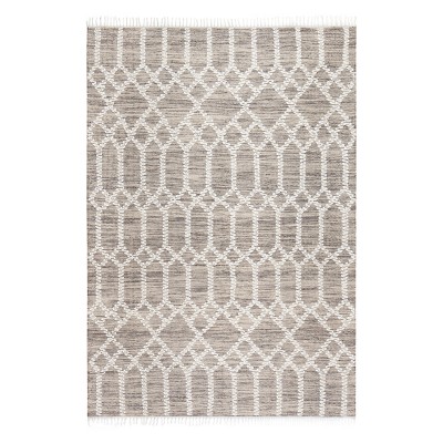 9'X12' Woven Area Rug Natural/Ivory - Anji Mountain: Handmade Flatweave, Jute & Wool, Fair Trade Certified