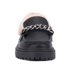 Fashion To Figure Women's Ida Loafer with faux fur - Wide width - 3 of 4