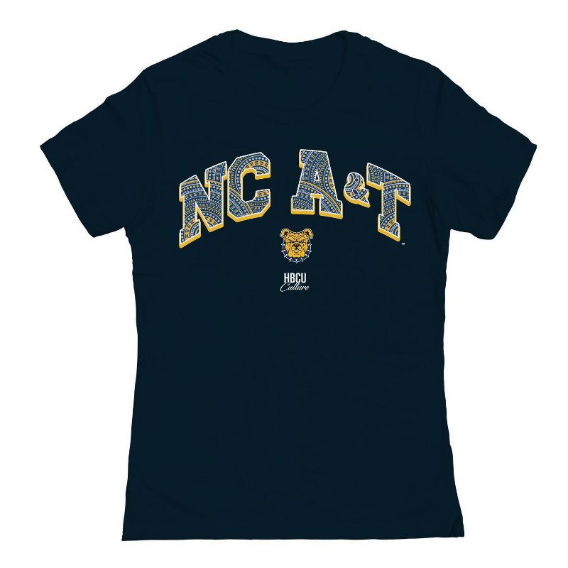 NCAA Women&#39;s North Carolina A&#38;T Aggies Navy T-Shirt, 1 of 2