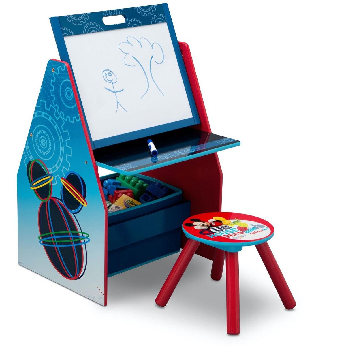 Delta Children Mickey Mouse Deluxe Kids Easel Desk