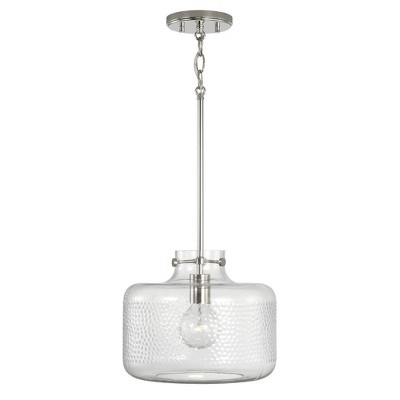 Capital Lighting Brighton 1 - Light Pendant in  Polished Nickel
