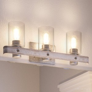 Urban Ambiance Luxury Modern Farmhouse Bath Fixture,  8-1/2"H x 24"W,  Galvanized Steel Finish, UHP2485 - 1 of 4