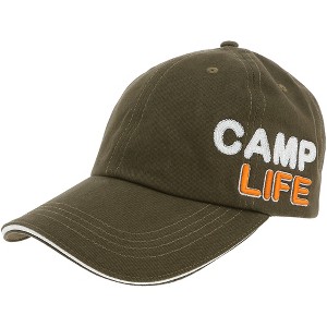 Pavilion Gift Company - Camp Life - Dark Green Adjustable Hat - Hats - 1 of 4