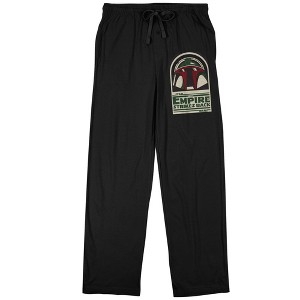 Star Wars A New Hope Boba Fett Men's Black Sleep Pajama Pants - 1 of 2
