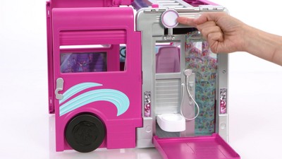 Barbie Camper Toy Playset, 3-In-1 Dreamcamper With 60 Accessories
