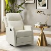 Ofelia Upholstery Wingback Swivel Recliner for Bedroom and Living Room |Artful Living Design - 2 of 4