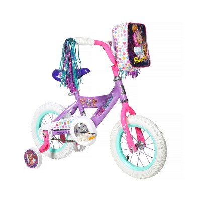 Details about   KIDS BIKE Girls Bicycle 12" Wheels Purple Pink Steel Frame Training Wheels Bag 