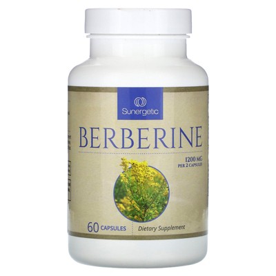 Sunergetic Berberine, 60 Capsules (600 mg per Capsule)
