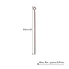Unique Bargains DIY Craft Necklaces Bracelets Earrings Jewelry Making Iron 21 Gauge Eye Pins 500 Pcs - 2 of 4