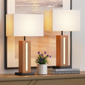 TiramisuBest 1/2 PC Modern Lighting Small Simple Table Lamp Is Perfect for Bedroom Nightstand Study or Office - 1 of 4